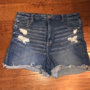 American Eagle hi rise curvy shorts.